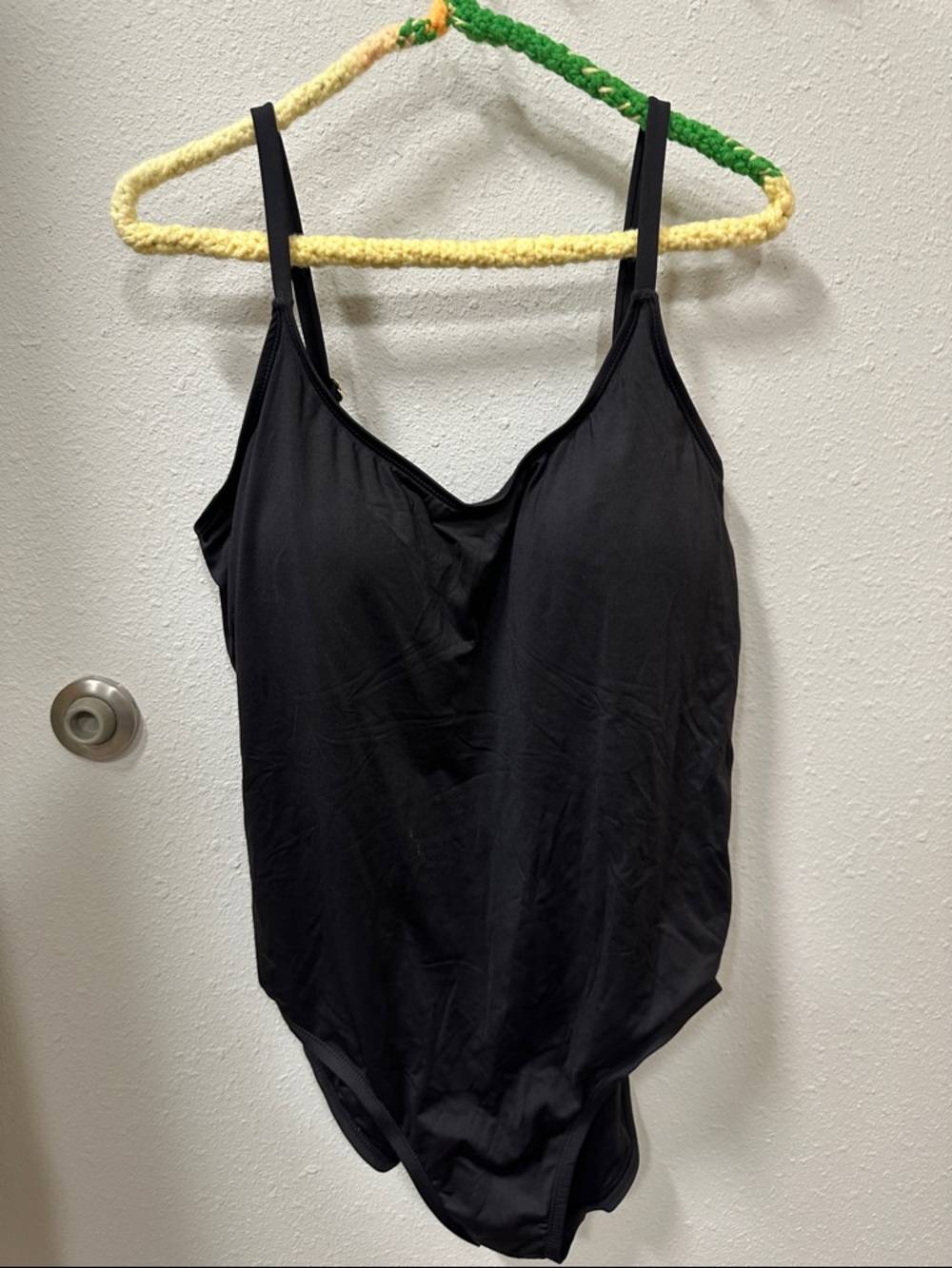 Andie Black Scoop One-Piece Swimsuit